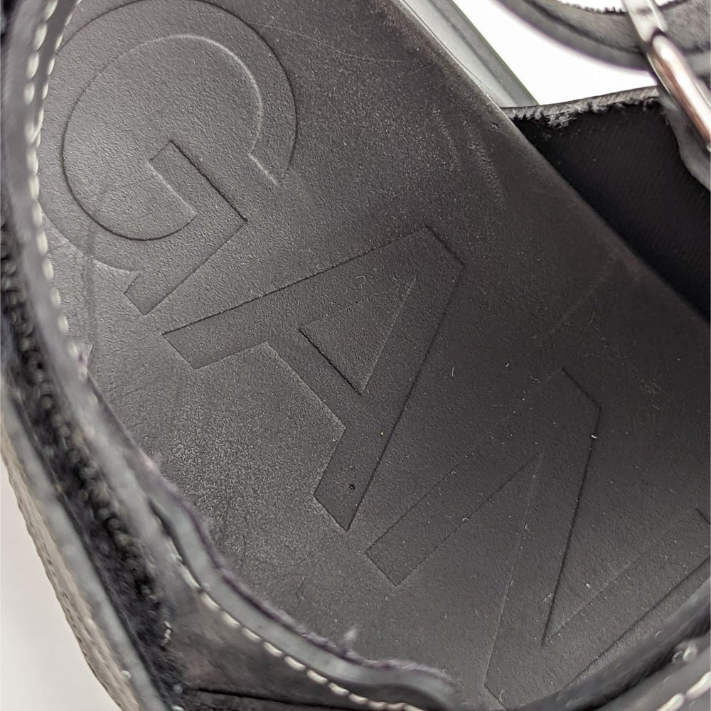 Ganni Women Recycled Black Rubber City Sandals Size 8 US 38 EUR - Picture 5 of 10